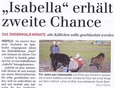 20. Februar 2020 | Nordwest Express | "Isabella" erhält zweite Chance