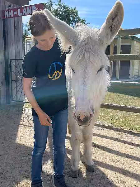 Man lernt auf dem Lottihof die lustigsten Tiere kennen.