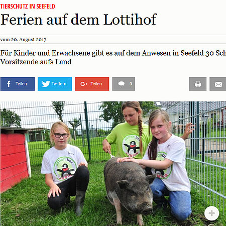 "Ferien auf dem aktion tier Lottihof"