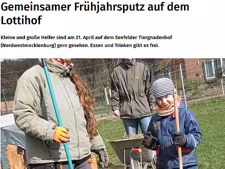 Gemeinsamer Frühjahrsputz auf dem Lottihof 